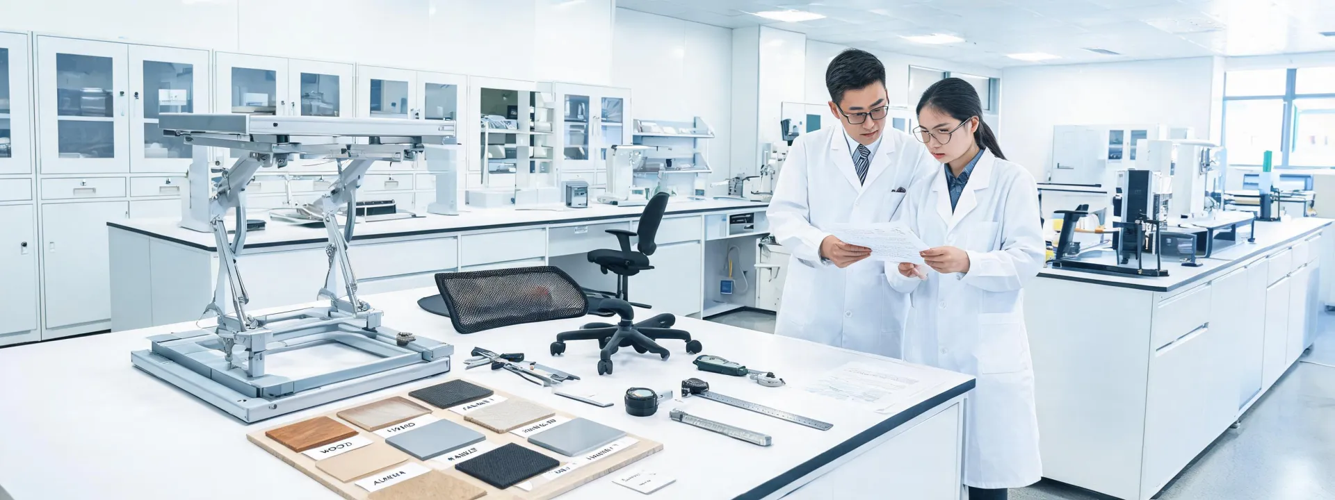 Furniture materials testing lab