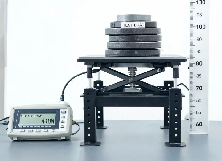 Standing desk lift test