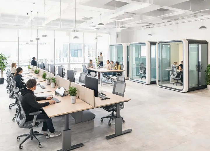 Coworking workspace furniture