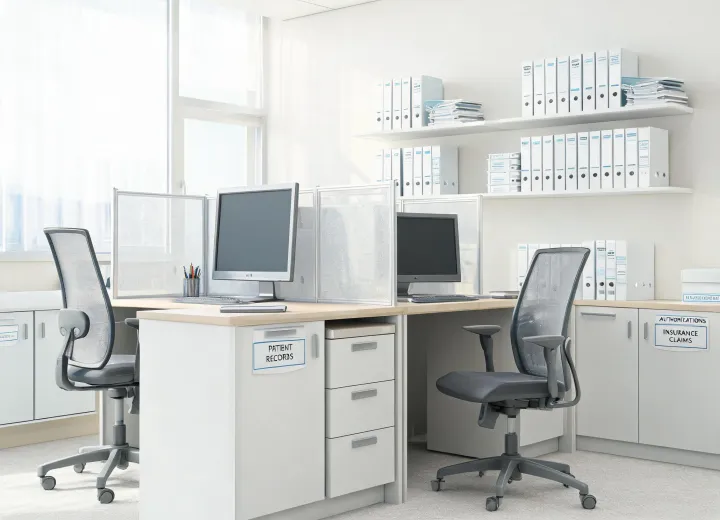 Healthcare administration workspace