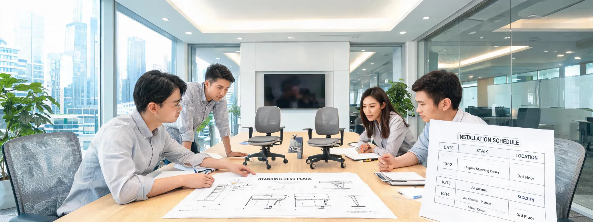 Office furniture planning workshop